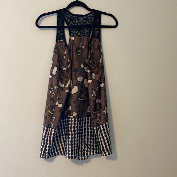 Collective Concept Mod Tunic Cream-Black-Brown Colors Size M - Picture 7 of 7